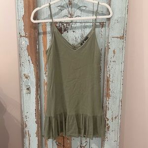 Lulu’s strappy tunic tank.  Olive. XS